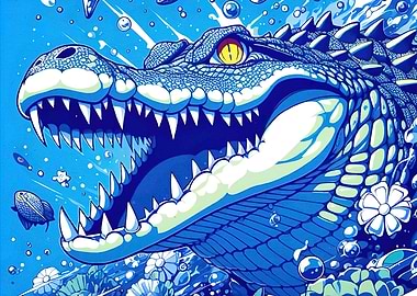 Crocodile Underwater Animal