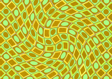 Abstract Distorted Geometric Pattern