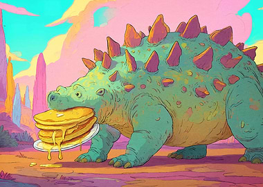 Dinosaur Pancakes Animal