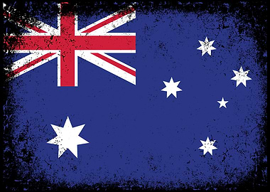 Distressed Australian Flag