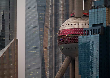 Shanghai Skyline with Oriental Pearl Tower