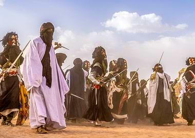 Saharan Warriors with Swords