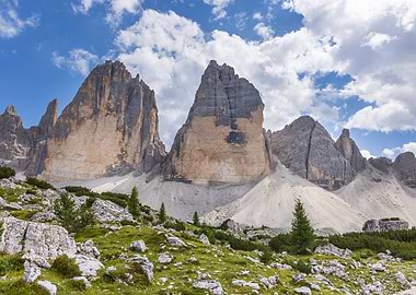 Tre Cime di Lavaredo Mountain Range