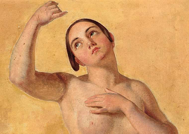 Classical Nude Figure Study Painting