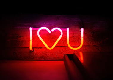 I Love You Neon Sign