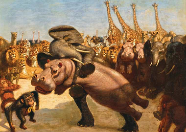 Animal Parade Painting