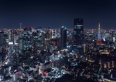 Tokyo Cityscape at Night