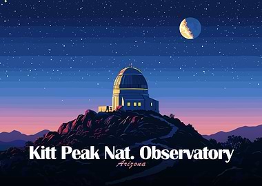 Kitt Peak Observatory at Night
