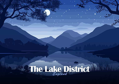 The Lake District England at Night