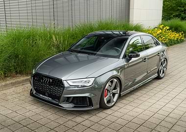 Gray Audi RS3 Sedan Car