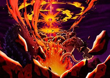 Iconic Painted Luffy vs Kaidou