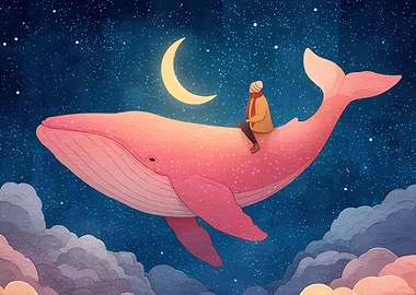 Whale Ride Crescent Moon