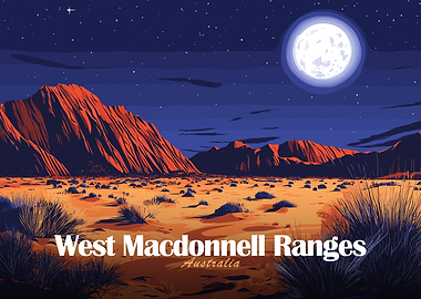 West MacDonnell Ranges Australia Night