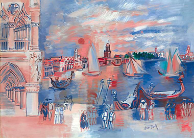 Venice Painting by Jean Dufy