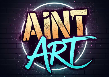 AINT ART Neon Sign on Brick