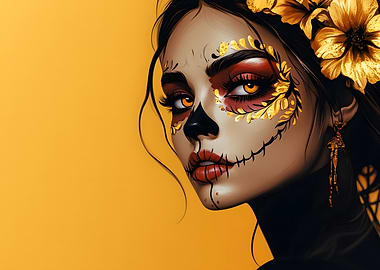 Day of the Dead Woman Portrait