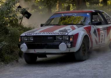 Rally Car with United Kingdom Design