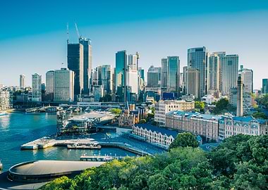 Sydney Cityscape Aerial View