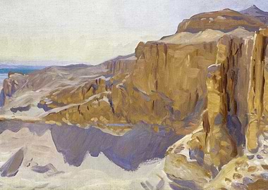 Desert Cliffs Landscape Painting