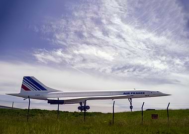 Air France Concorde Airplane on Display