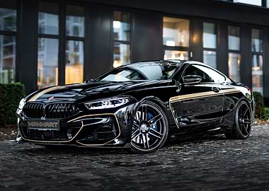 Black BMW Manhart MH8 500 Coupe