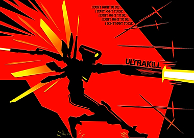 Ultrakill Robot Action Silhouette