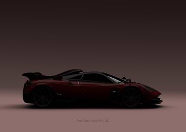Pagani Huayra BC - Red Landscape