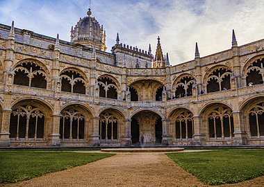 Jeronimos Monastery Cloister, Lisbon, Portugal