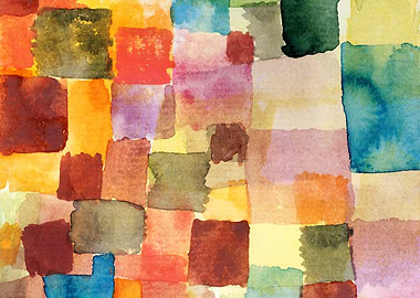 Abstract Watercolor Squares, paul klee paintings