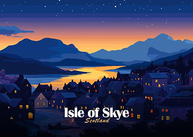 Isle of Skye, Scotland at Night