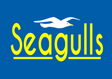 Seagulls Logo with Bird Icon