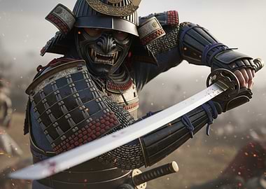 Samurai Warrior with Katana