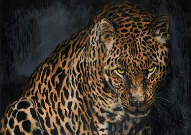 Leopard Portrait Painting