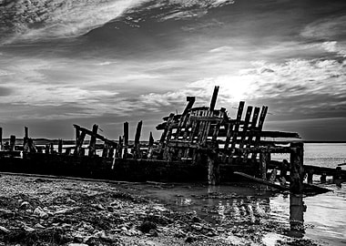 Shipwreck on Shore