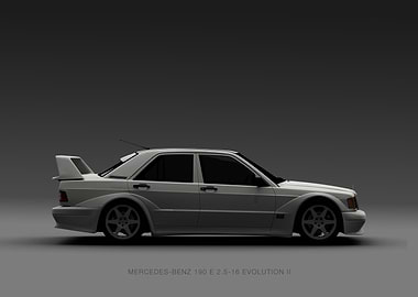 Mercedes-Benz 190E EVO II - White Landscape