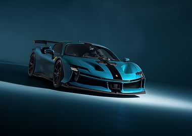 SF90 XX Stradale Race Car Studio Shot