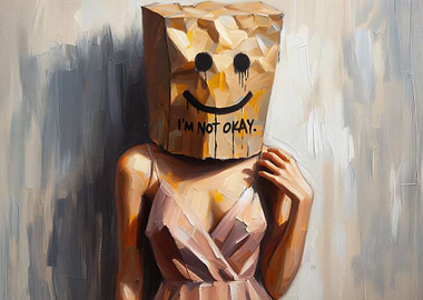 I'm Not Okay – A Woman with a Smiling