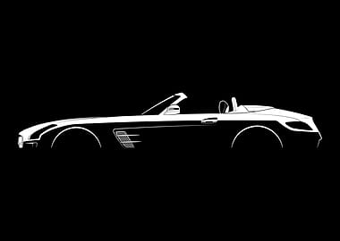 SLS GT Roadster (R197) Silhouette