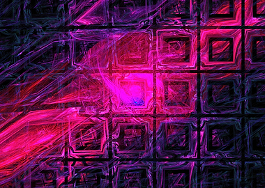 Abstract Pink and Purple Grid