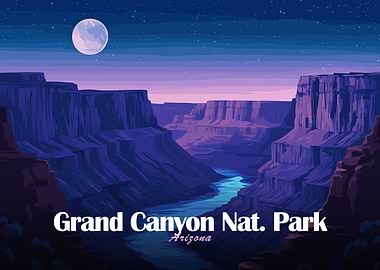 Grand Canyon National Park at Night