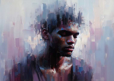 Remember Me - Abstract Portrait of a Man