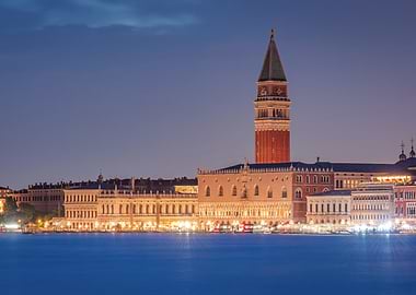 Venice cityscape at night