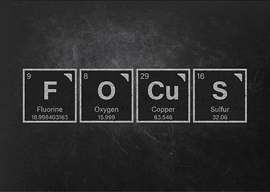 Periodic Table Focus Elements Art