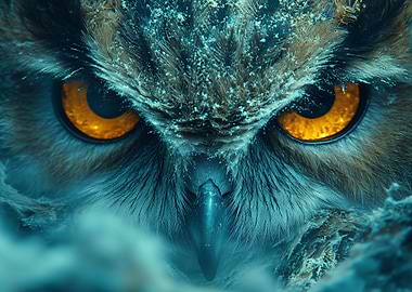 Intense Owl Gaze