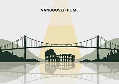 Vancouver Rome Travel Destination Art