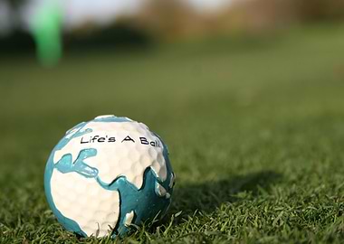 Life's A Ball Golf Ball