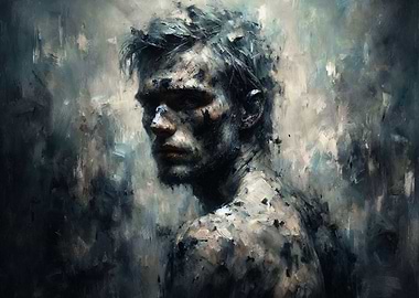 The past within us - Abstract Portrait of a Man