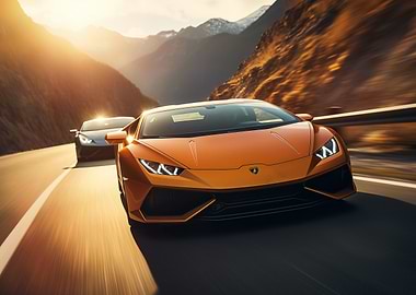 Lamborghini Mountain Road