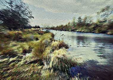 Abstract River Landscape