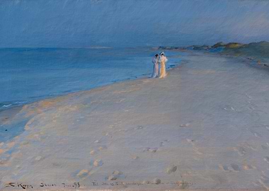 Summer Evening on Skagen's South Beach